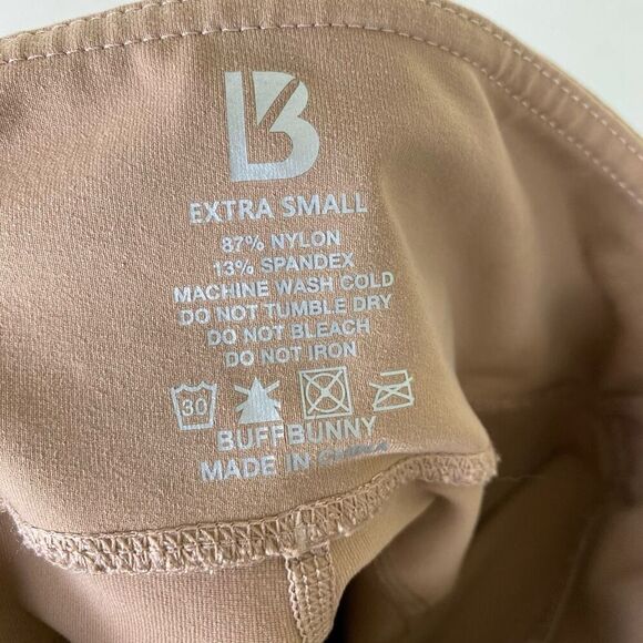BuffBunny Tan High Rise Capri Length Athletic Workout Leggings Size XS - Picture 5 of 6